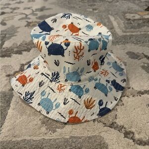 Colorful Crab Print Bucket Hat
